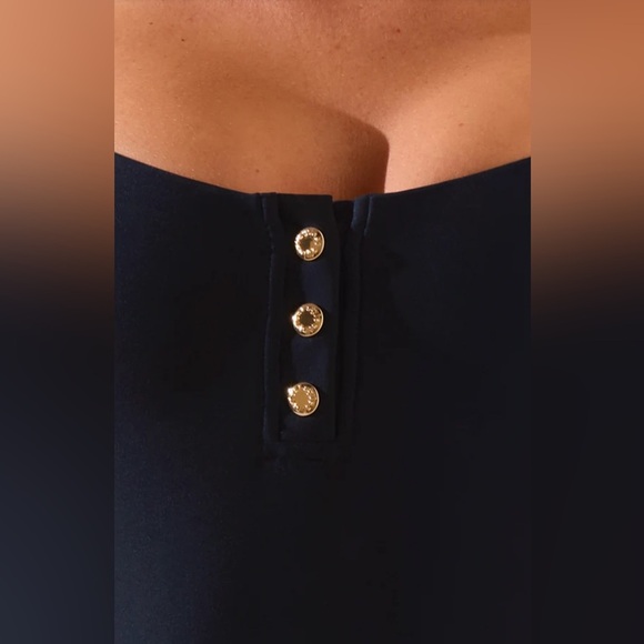 NWT! Stylest System Black Dreamsculpt Swim Bodysuit with Snaps Size L - Picture 3 of 7